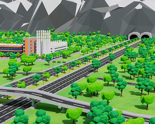 City overview right